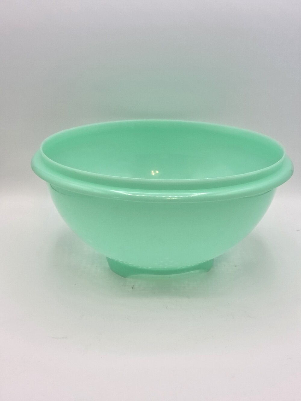 Vintage Tupperware Jadeite Green Footed Strainer Collander